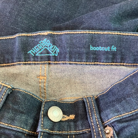 Boy’s size 14 Thereabouts gently used bootcut blue jeans with adjustable waist - Picture 5 of 7